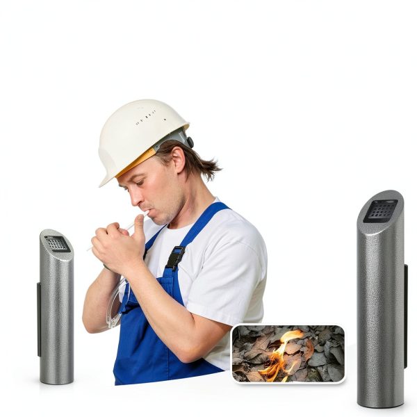 Guanpin Fireproof Outdoor Cigarette Receptacle Grey GH-C43-4