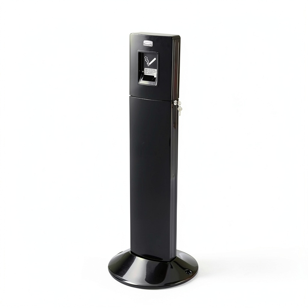 Rubbermaid Commercial smoking receptacle in an outdoor setting