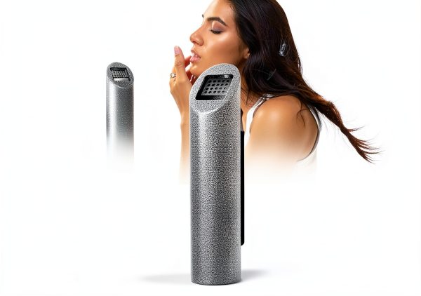 Guanpin Fireproof Outdoor Cigarette Receptacle Grey GH-C43-0