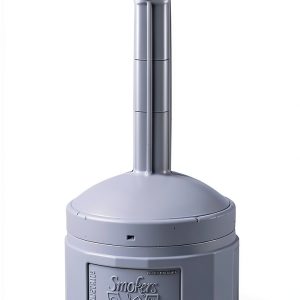 Justrite Commercial Smoking Receptacle Gray Plastic-0