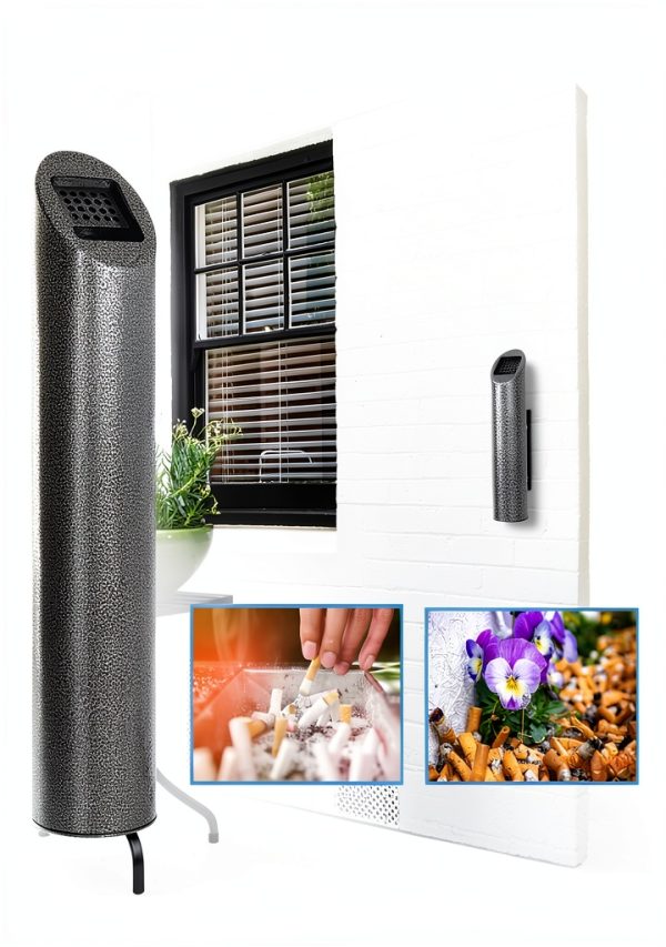 Guanpin Fireproof Outdoor Cigarette Receptacle Grey GH-C43-2