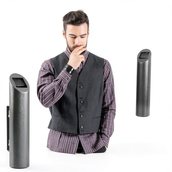 Guanpin Fireproof Outdoor Cigarette Receptacle Grey GH-C43-5