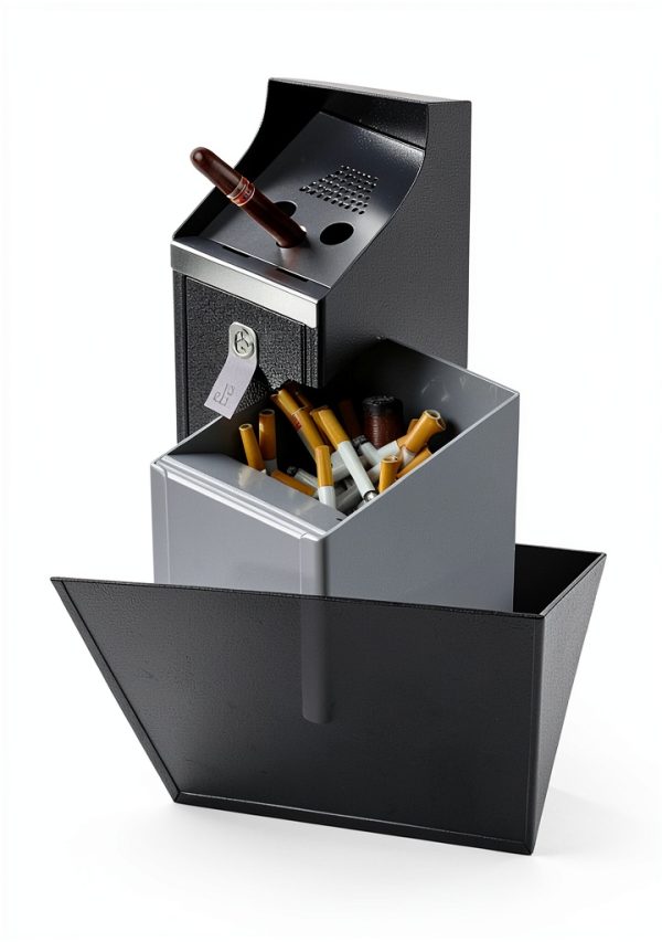 Commercial Smoking Receptacle Guanpin Modern Black-5