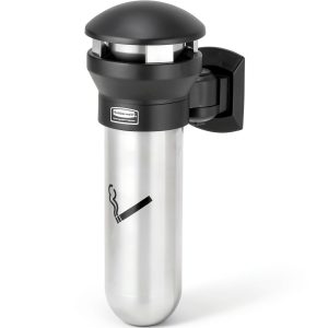 Rubbermaid Smoking Receptacle Stainless Steel-0