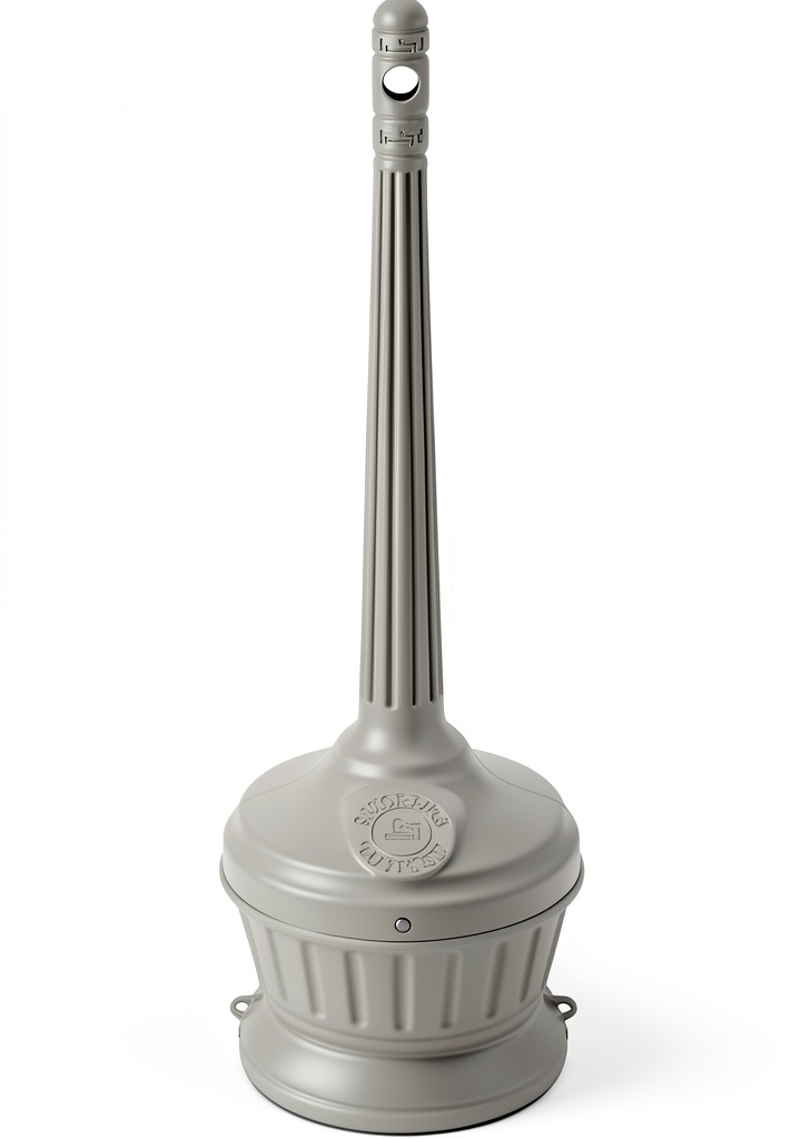 Commercial Zone Beige Plastic Smoking Receptacle