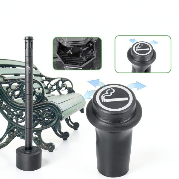Dreamillo Metal Outdoor Ashtray for Smoking-2