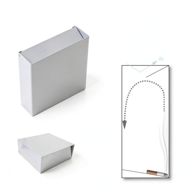 Galvanized Sheet Outdoor Cigarette Butt Receptacle Generic-2