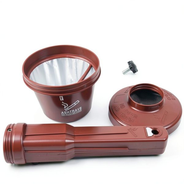 VILBLE Outdoor Ashtray Brown 4 Pack-6