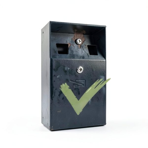 Galvanized Sheet Outdoor Cigarette Butt Receptacle Generic-5