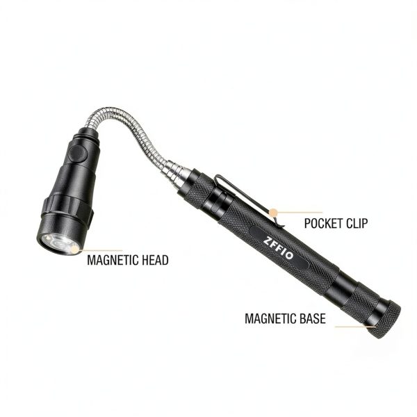 ZFFIO Magnetic Pickup Tool 22‑Inch Telescoping Grabber for Men Gifts-6