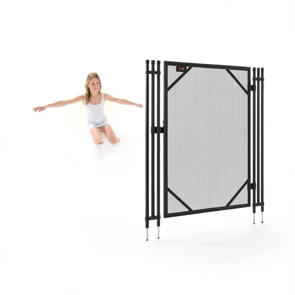 VEVOR Pool Fence Gate, 4 x 2.5 FT Pool Gate for Inground Pools, Pool Safety Fence Gate Kit with Stainless Steel Latch, Removable Child Safety Pool Fencing, Easy DIY Installation-2