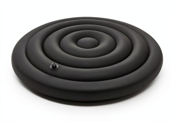 Inflatable Hot Tub Cover - 5.4FT, Anti Air Leakage, Thickened Replacement - Round, Black-3
