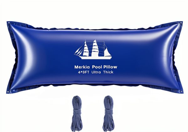 Pool Pillows for Above Ground Pool，4 x 8Ft, Winterize Pool Closing Kit Winter Pool Cover Pillow, Ultra Thick & Durable Resistant 0.4mm PVC Material Air Pillow for Winterizing-0