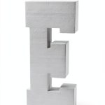 23'' H Free Standing 2'' Thick EPS Foam Letters Bottom Stable Wind Resistant for Party Signs and Games (Letter E)-0