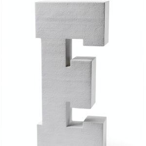 23'' H Free Standing 2'' Thick EPS Foam Letters Bottom Stable Wind Resistant for Party Signs and Games (Letter E)-0