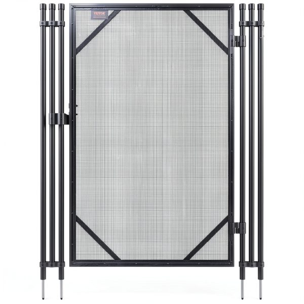 VEVOR Pool Fence Gate, 4 x 2.5 FT Pool Gate for Inground Pools, Pool Safety Fence Gate Kit with Stainless Steel Latch, Removable Child Safety Pool Fencing, Easy DIY Installation-8