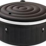 Inflatable Hot Tub Cover - 5.4FT, Anti Air Leakage, Thickened Replacement - Round, Black-0