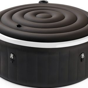 Inflatable Hot Tub Cover - 5.4FT, Anti Air Leakage, Thickened Replacement - Round, Black-0
