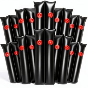 8Ft Pool Water Bags 10 Pack Black Heavy Duty PVC Pool Cover Weights by-0