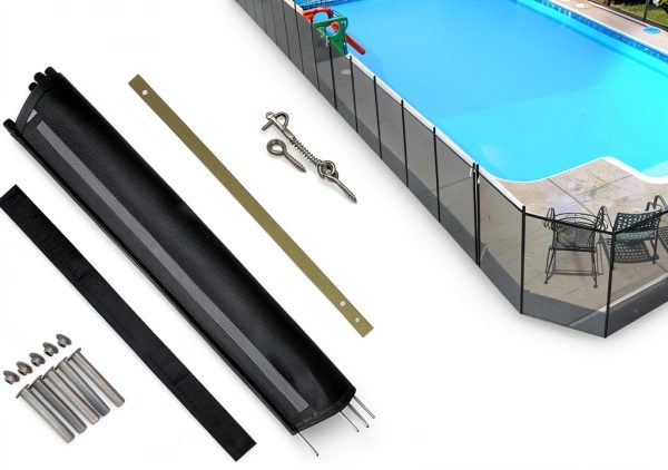 Pool Fence DIY by Life Saver Fencing Section Kit, 4 x 12-Feet, Black-0