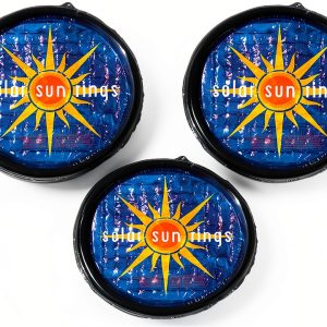 Solar Sun Rings UV Resistant Above Ground Inground Swimming Pool Hot Tub Spa Heating Accessory Circular Heater Solar Cover, Blue (3 Pack)-0