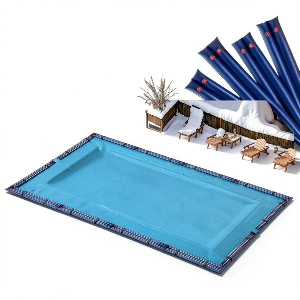 8Ft Pool Water Bags 10 Pack Black Heavy Duty PVC Pool Cover Weights by-1