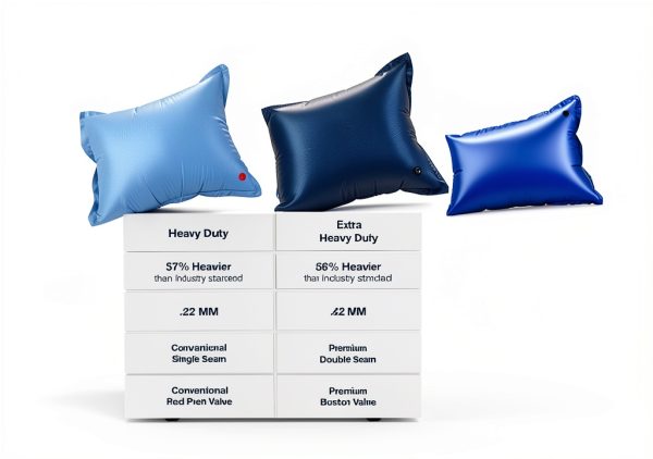 Robelle 4 ft. x 8 ft. 2-Pack Heavy Duty Pool Pillow for Winterizing Above Ground Pools, .22 MM Thick Vinyl, Reinforced Grommets, Winter Pool Pillow-1